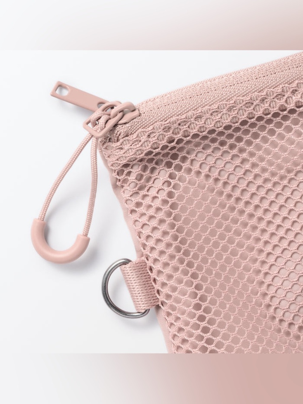 Muji Polyester Two Zipper Case_Medium_Pink_NWT - Picture 3 of 12